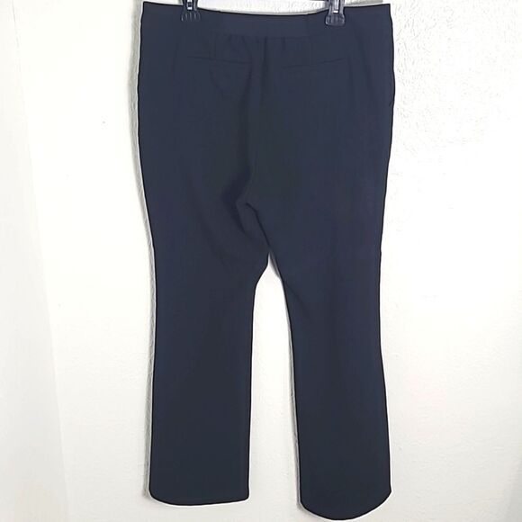 Future Collective Black Ponte Flare Pleated Trouser, Size 14 - Picture 7 of 12